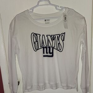 NFL Team New York Giants White Long Sleeve Shirt